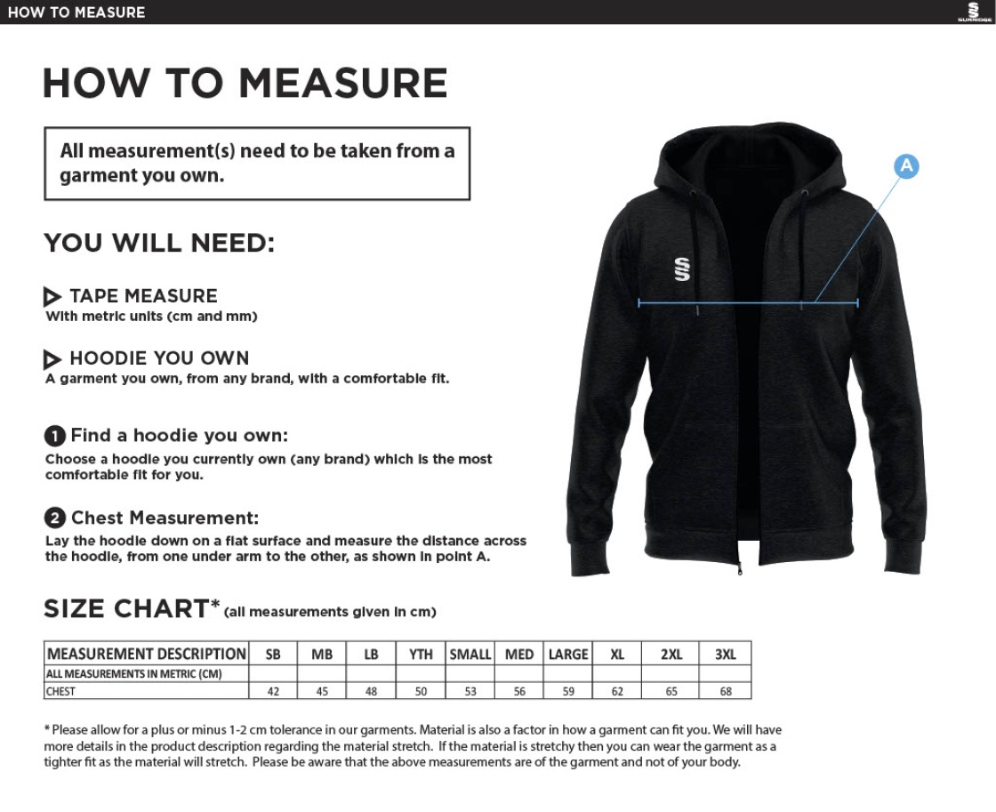 Dragon School Staff Dual Hoody - MEN'S - Size Guide