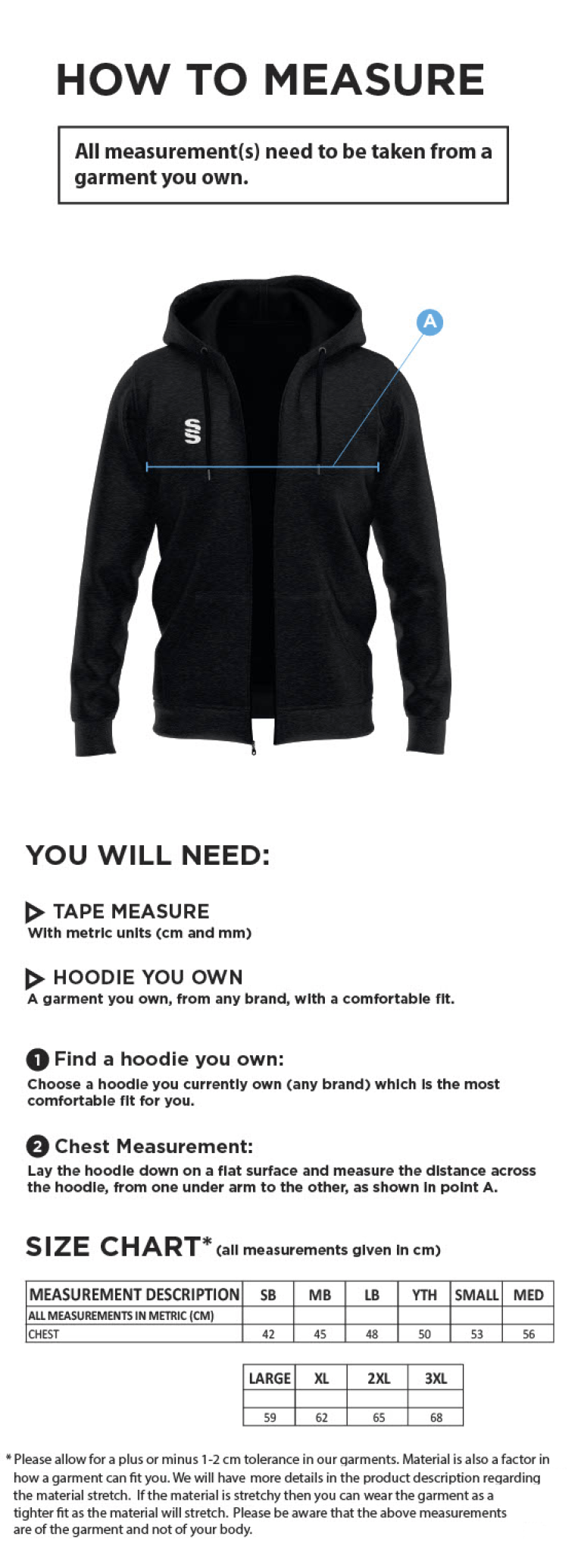 Dragon School Staff Dual Hoody - MEN'S - Size Guide