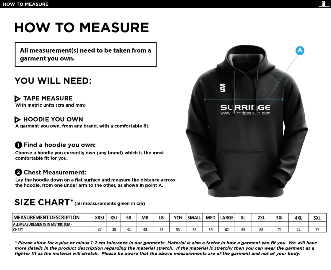 Dragon School Staff Blade Dual Hoody - MEN'S - Size Guide