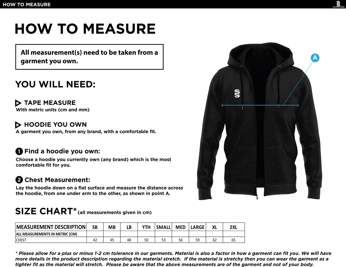 Dragon School Staff Dual Hoody - Women's - Size Guide
